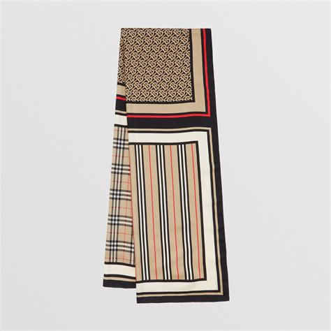 seidenschal burberry muster